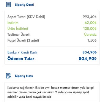 Sipariş İptal Edildi Ücret İadesi Yapılmadı İletişim Sağlanmadı