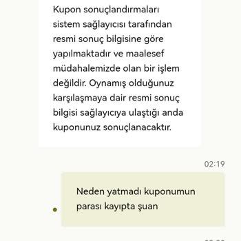 Kazanan Kuponum Kayıp Olarak Görünüyor, Kazancım Hesabıma Aktarılmadı
