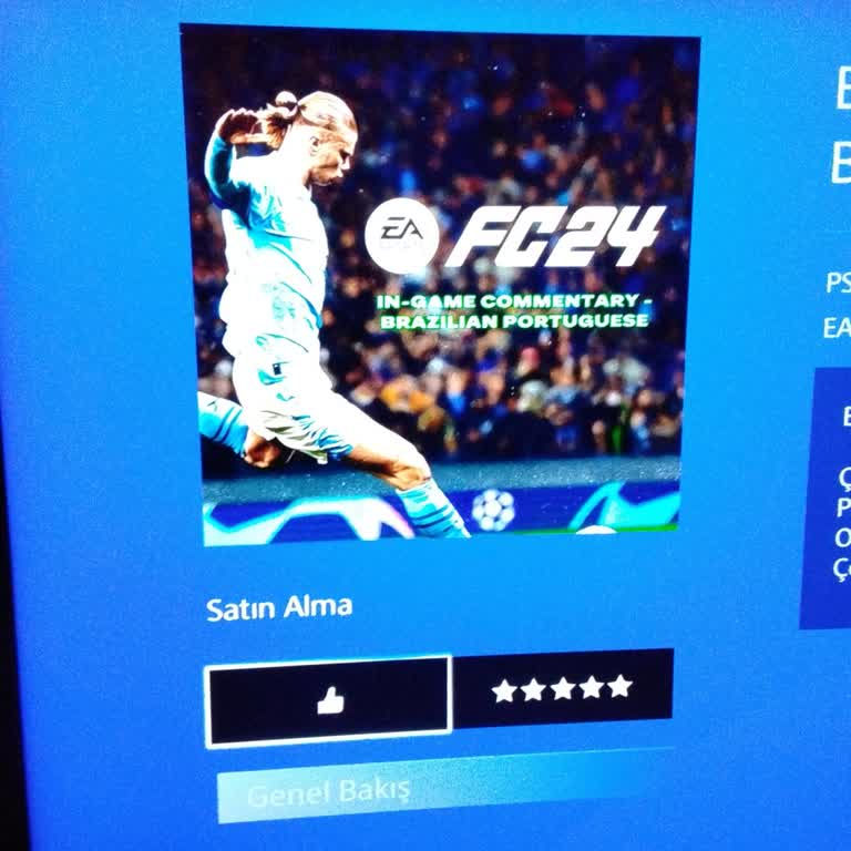 PlayStation Store'da FC24 Satın Alma Butonu Çalışmıyor