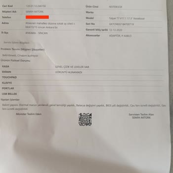Monster Tulpar Laptopum Tamir Sonrası Yine Açılmıyor Servis Süreci Mağduriyetim Devam Ediyor