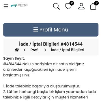 İptal Edilen Siparişin Ücreti İade Edilmedi, Firma İletişime Geçmiyor