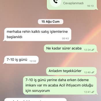 Ödeme Gecikmesi Nedeniyle Yaşanan Mağduriyet Ve Belirsizlikten Dolayı Çözüm Bekliyorum