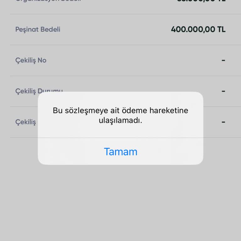Fuzulev Mobil Uygulamasında Ödeme Hareketleri Hatası Ve Yetersiz Destek