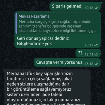 Siparişim Teslim Edilmedi, İade Sürecinde Bilgilendirme Ve Geri Ödeme Yapılmadı