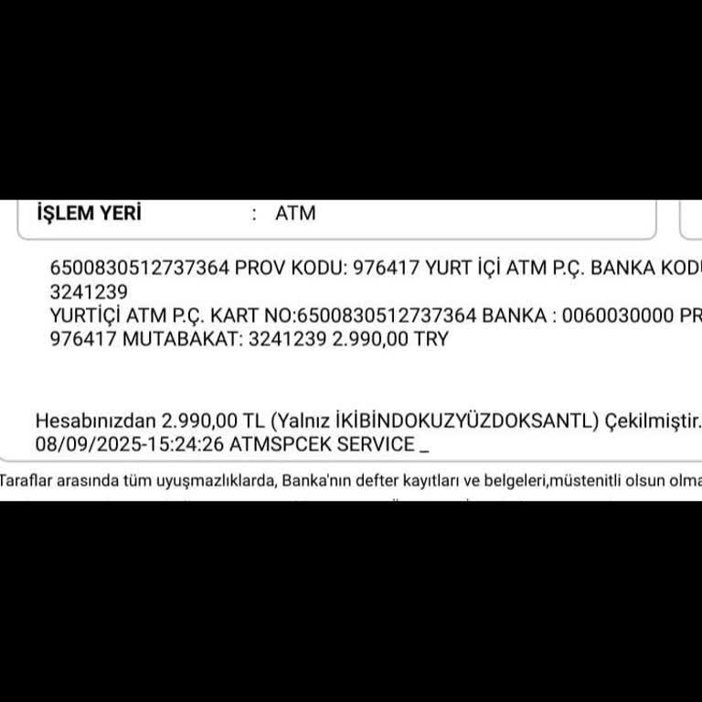 ATM Paramı Yuttu, Mağduriyetim Giderilmiyor!