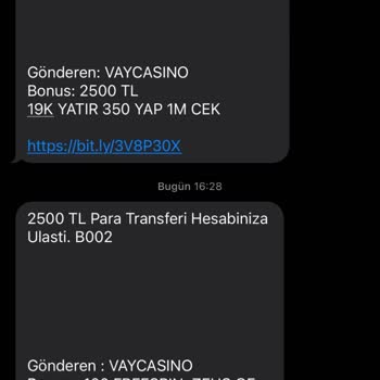 Bilgim Dışında Vaycasino'dan Sürekli SMS Ve Arama Alıyorum, Numaramın Silinmesini İstiyorum