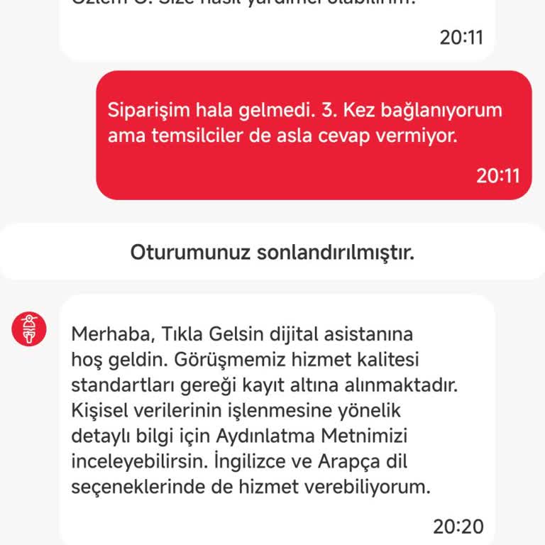 Siparişim Teslim Edilmedi, Bilgilendirme Yapılmadı: Popeyes’tan Mağduriyetimin Giderilmesini Bekliyorum