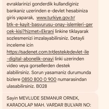 Sadenet Başvurum İptal Edilmiyor Müşteri Hizmetleri Oyalıyor