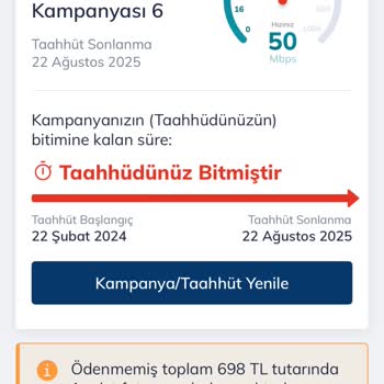 Bilgilendirme Yapılmadan Haksız Fatura Ve Taahhüt Ücreti Yansıtıldı