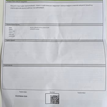 Batarya Değişimi Sonrası Klavye Arızası Garanti Kapsamında Çözülmüyor