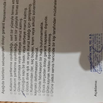 Garantiye Gönderilen Gözlüğüm Onarılmadan Geri Gönderildi