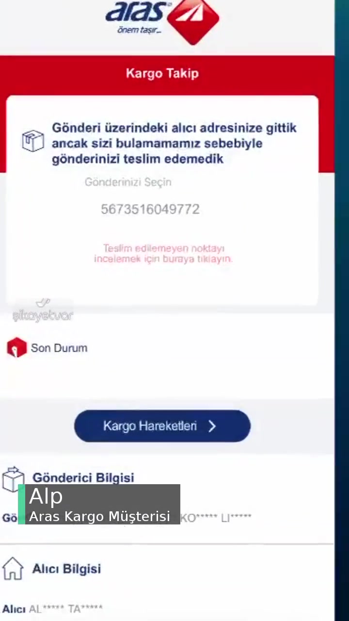 Aras Kargo Adresinizde Yoksunuz Yalanı! videonun kapak resmi