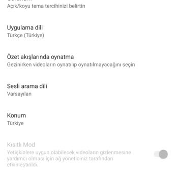 Youtube Uygulamasında Kısıtlı Mod Kapatılamıyor Ve Videolara Erişemiyorum