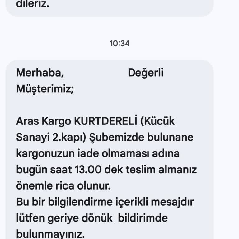 Kargo Teslimatında İlgisizlik Ve Müşteri Mağduriyeti
