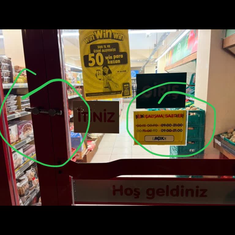 Şok Market Kapanış Saatinden Önce Kapıların Kapatılması