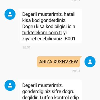 Hediye İnternet Kampanyasında Kısa Kod Hatası Ve Teknik Sorun