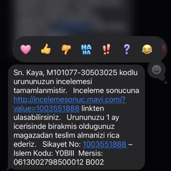 Mavi'den Alınan Kot Pantolonda Kısa Sürede Renk Solması Ve Çözüm Bulunamaması