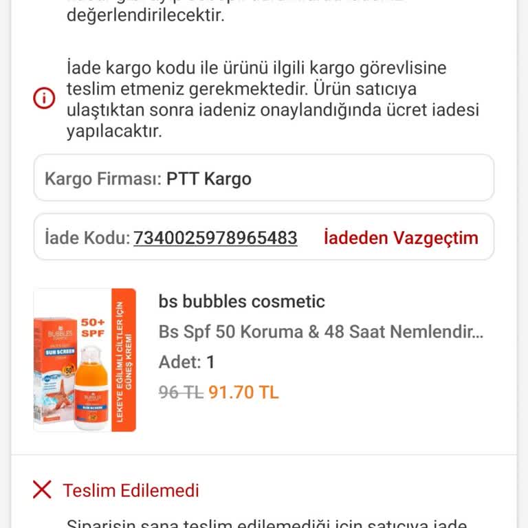 PTT Kargo Teslimat Sürecinde Yaşanan Gecikme Ve İletişim Sorunu