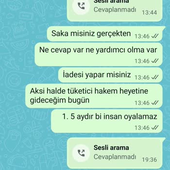 Ayıplı Ürün Ve 3 Ayı Geçen İade Sürecinde Sürekli Oyalama