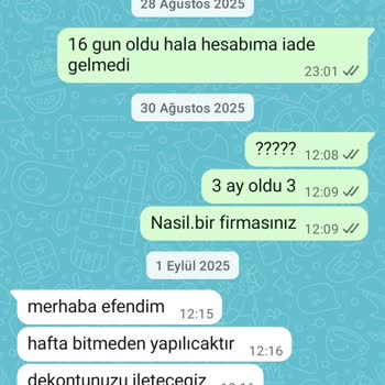 Ayıplı Ürün Ve 3 Ayı Geçen İade Sürecinde Sürekli Oyalama