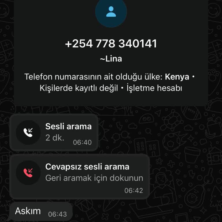 Yabancı Numaradan Gelen WhatsApp Araması Sonrası Güvenlik Endişesi Ve Bilgilendirme Talebi