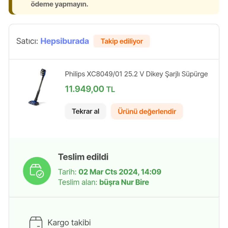 Philips 800 Dikey Süpürgede Sürekli Kırılan Parçalar Ve Yetersiz Müşteri Desteği