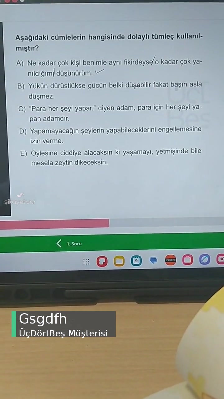 Üçdörtbeş Video Çözümünde Öğretmeyi Amaçlamamak videonun kapak resmi