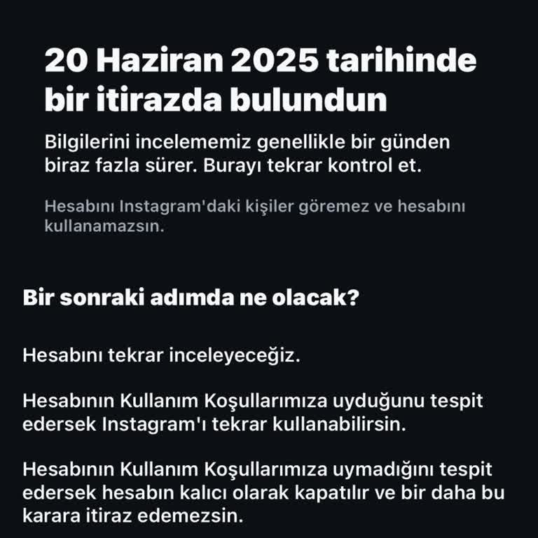 Hiçbir Gerekçe Olmadan Askıya Alınan Instagram Hesabım İçin Çözüm Bekliyorum