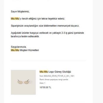 Miu Miu   Ne Ürün Var Ne Bilgilendirme!