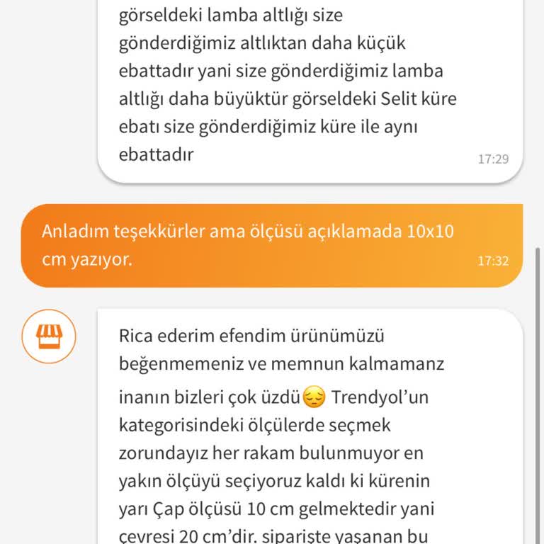 Yanlış Ölçüde Ürün, Satıcı İlgisizliği Ve Trendyol'un Yetersiz Desteği