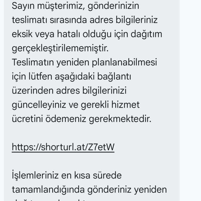 PTT Kargo Adına Gelen Şüpheli Mesajlar Hakkında Bilgilendirme Ve Önlem Talebi
