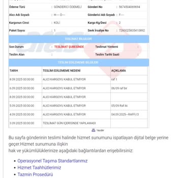 Kargom Ne Teslim Edildi Ne İade Edildi, Mağduriyetim Giderilmiyor