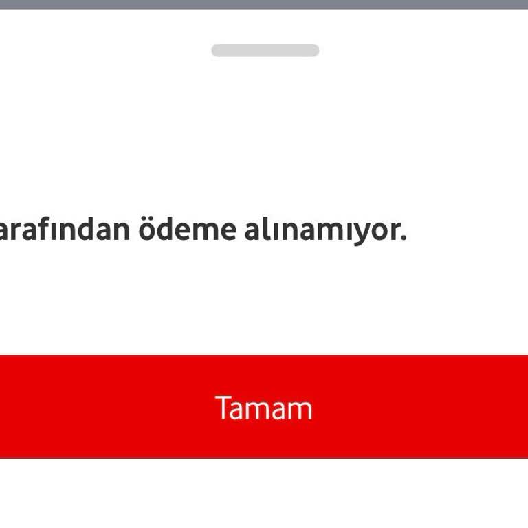 Vodafone Pay İle Fatura Ödemesinde Sürekli Hata Yaşıyorum