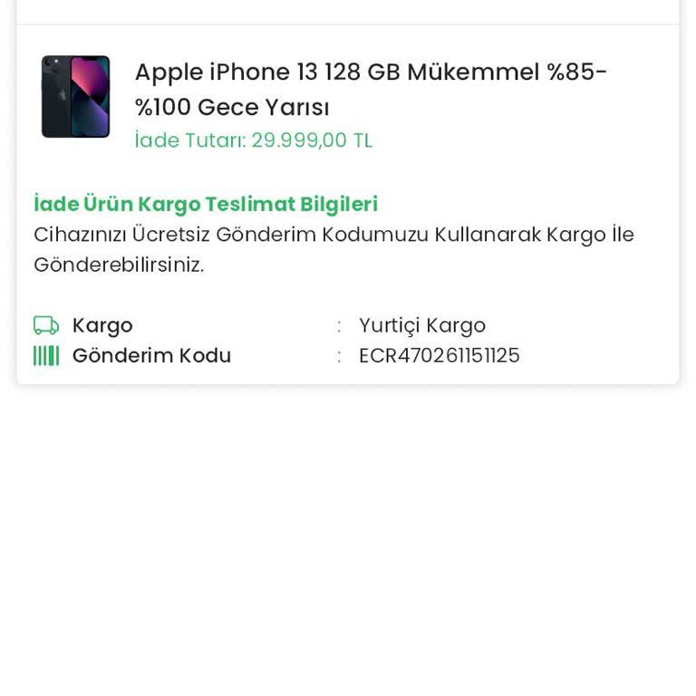 Easy Cep'ten Alınan Yenilenmiş İphone 13 Arızalı Geldi, Ücret İadesi Yapılmıyor