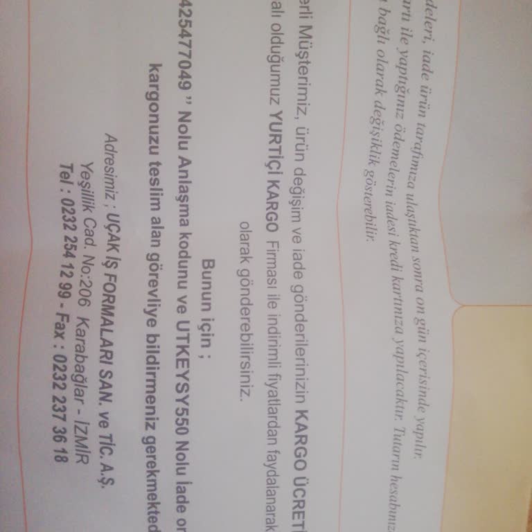 İade Ve Değişim Sürecinde Gizli Kargo Ücretiyle Karşılaştım