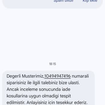 Migros Sanal Marketten Aldığım Erimiş Çikolatanın Değişimi Reddedildi