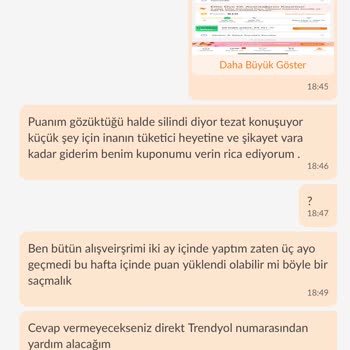 Trendyol Puan Ve Kuponlarım Kullanıma Kapalı, Çözüm Sunulmuyor