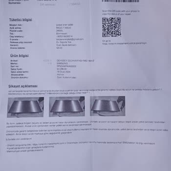 Garanti Kapsamında Monitör Arızasına Fahiş Onarım Ücreti Ve Kötü Hizmet