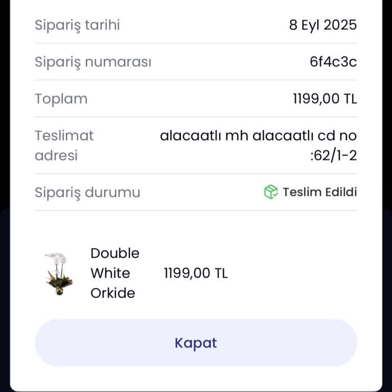 Çiçek Siparişim Geç Ve Yanlış Kişiye Teslim Edildi Mağduriyet Yaşadım