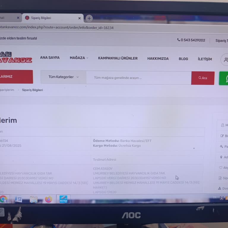 Siparişten Sonra İletişim Kesildi, Ürünler Teslim Edilmedi Mağdur Oldum