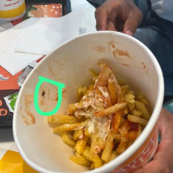 Burger King Kova Patatesin İçinden Böcek Çıkması Ve İlgisiz Müşteri Hizmetleri