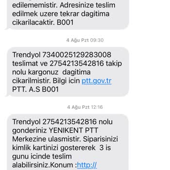 PTT Kargo Sincan Yenikent Şubesinde Sürekli Teslimat Sorunu Ve Mağduriyet