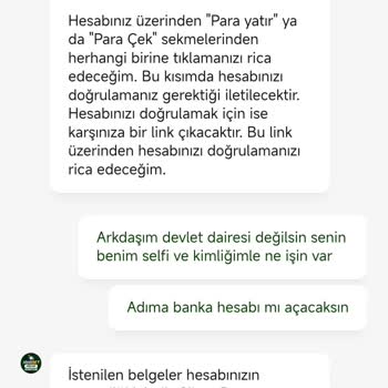 Kimlik Doğrulama Talebiyle Para Çekemiyorum