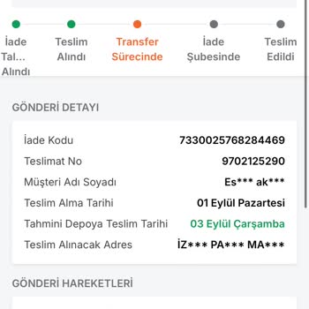 İade Sürecinde Karışıklık Ve Para İadesi Sorunu Yaşadım