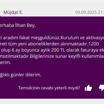 Eski Müşteriye Haksız Kurulum Ücreti Ve Verilen Sözlerin Tutulmaması Mağduriyet Yarattı