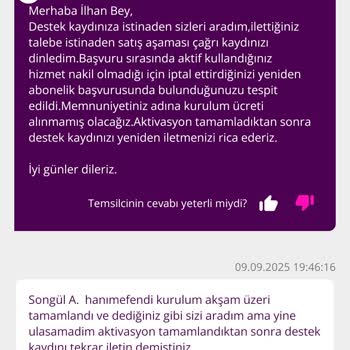 Eski Müşteriye Haksız Kurulum Ücreti Ve Verilen Sözlerin Tutulmaması Mağduriyet Yarattı