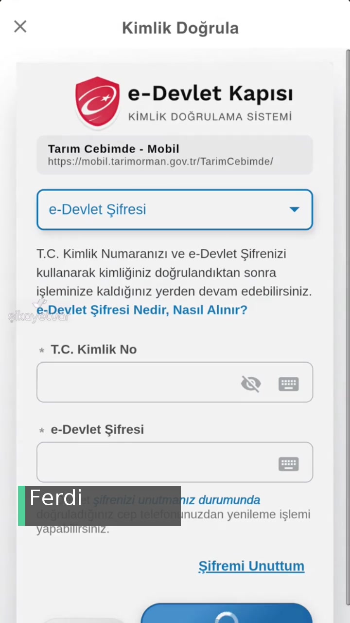 Tarım Cebimde Uygulamasından Av Rezervasyonu İçin Giriş Yapamıyorum! videonun kapak resmi