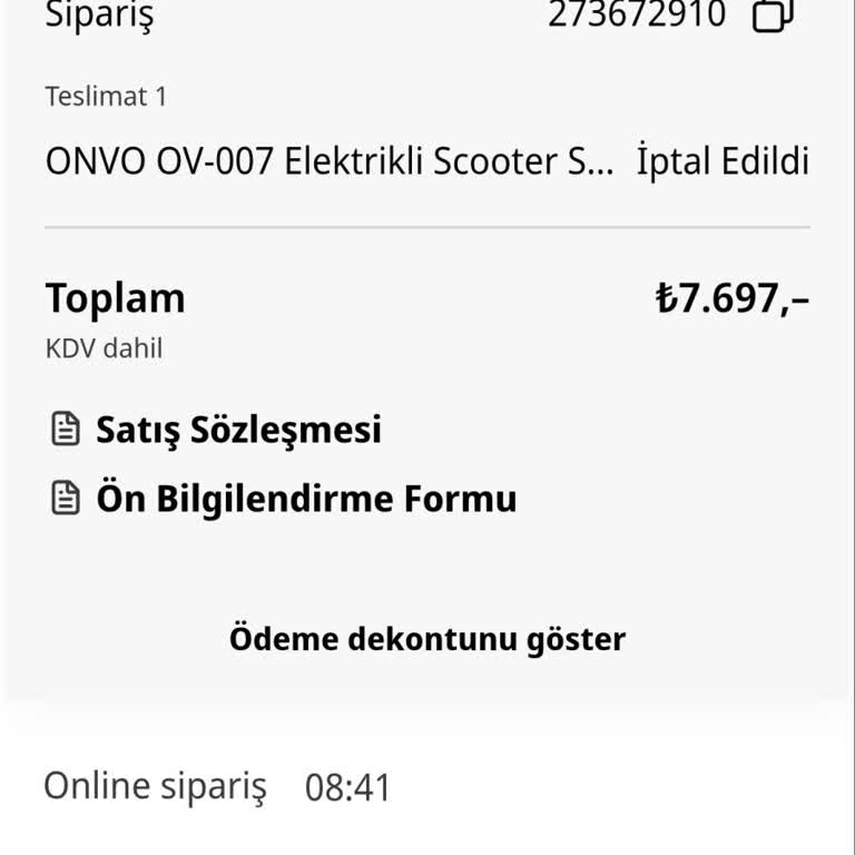 Aynı Ürünü İki Kez Sipariş Ettim, Her Defasında Stok Yok Denilerek İptal Edildi