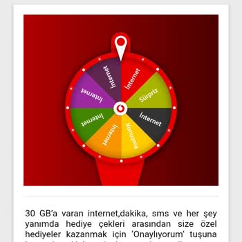 Vodafone Yanımda Çark Ekranında Hediye İnternet Hakkı Yenilenmiyor Mağduriyet Yaşıyorum