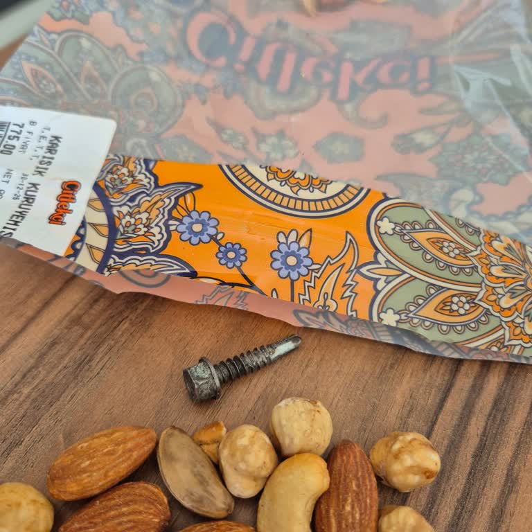 Karışık Kuruyemiş Paketinden Vida Çıkmasıyla Yaşadığım Şaşkınlık Ve Mağduriyet